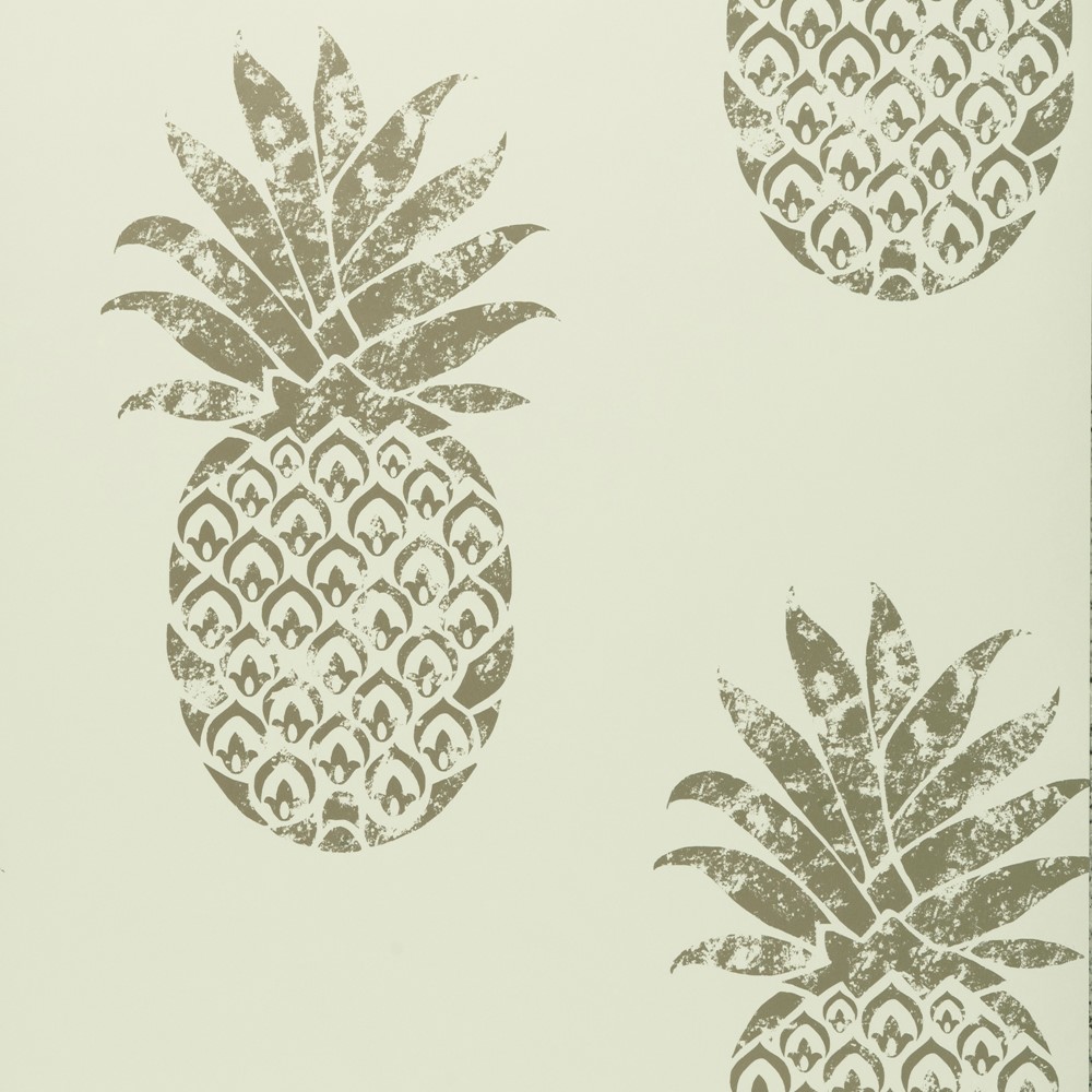 Tobago Wallpaper W0086 02 by Clarke and Clarke in Gilver